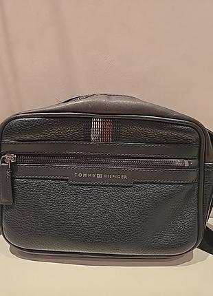 Мужская сумка из натуральной кожи Tommy hilfiger оригинал