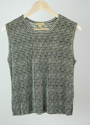 Вінтажний топ без рукавів plissé розмір l стиль issey miyake pleats please