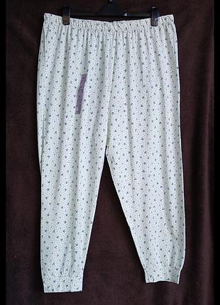 Штаны женские домашние, котон, xl, eur 46-48, батл