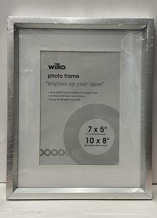 Нова фоторамка в срібному кольорі , фоторамка wilko