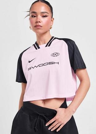 Розовый укороченный тoп nike ( l9)