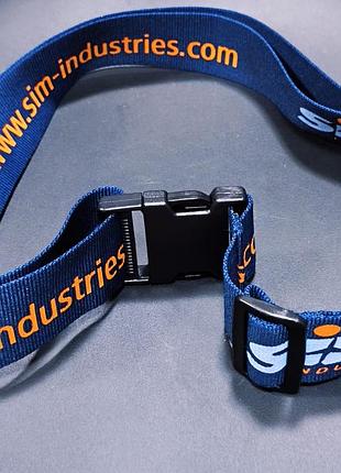 Брендовий багажний ремінь sim industries (5 см) для валізи, дорожній ремінь