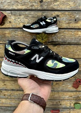 Кросівки new balance 2002r bape black camo green 810-7