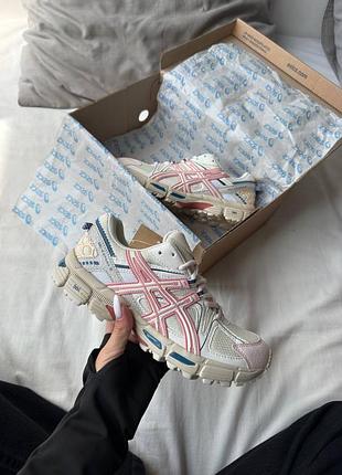 Asics gel-kahana 8 white pink premium/асикс гель-кахана 8 белые с розовым премиум 36 37 38 39 40 41