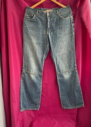 Винтажные джинсы s.oliver y2k bootcut с декоративными швами на коленях | w32 l32