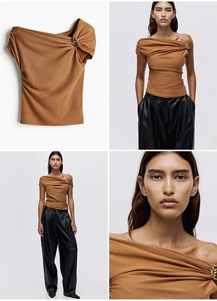 Топ на одно плечо с драпировкой h&amp;m