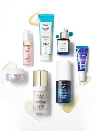 Набір для молодості шкіри з ретинолом sunday riley go to bed with me complete evening routine kit
