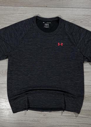 Чорна технологічна спортивна футболка андер армор under armour heatgear, факт 3xl, оригінал
