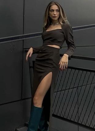 Актуальний трендовий топ в корсетному стилі zara у розмірах s 36 m 38 🔥🔥🔥