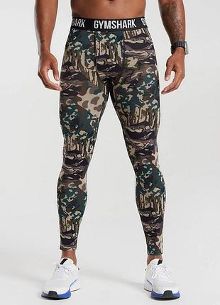 Мужские спортивные лосины, тайтсы gymshark, размер xs-s