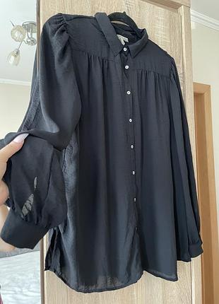 Блуза h&m чорного кольору