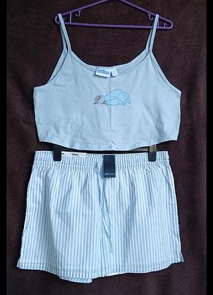 Костюм женский с майкой и шортами, хl, eur 46-48