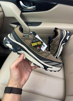 Мужские кроссовки хаки salomon xa pro street thinsulate gore-tex khaki х саломон 44