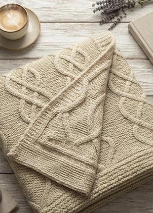 Плед вязаний від бренду linea home від house of fraser.