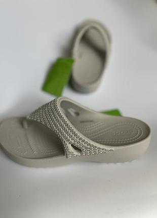Crocs kadee gems wedge flip w738 оригінал
