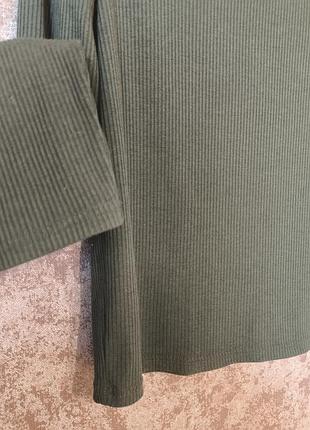 🌿 гольф h&amp;m divided basic в рубчик, хаки, размер l 4