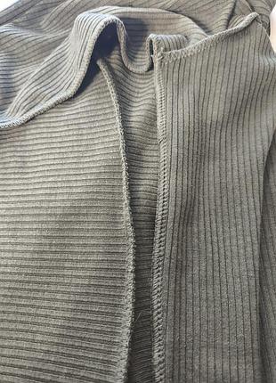 🌿 гольф h&amp;m divided basic в рубчик, хаки, размер l 8