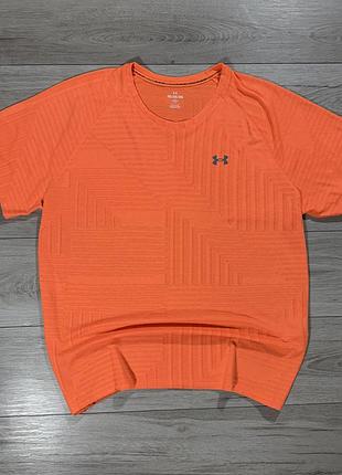 Яркая технологичная спортивная футболка андер армор under armour seamless running, 3xl, оригинал