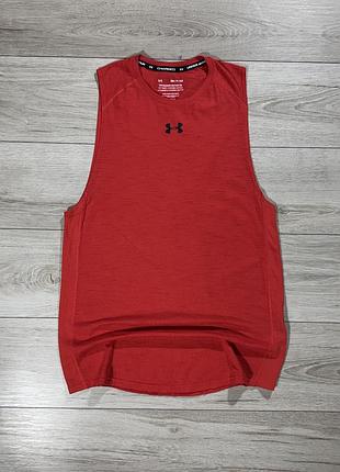 Технологичная спортивная майка андер армор under armour charged cotton, m, оригинал