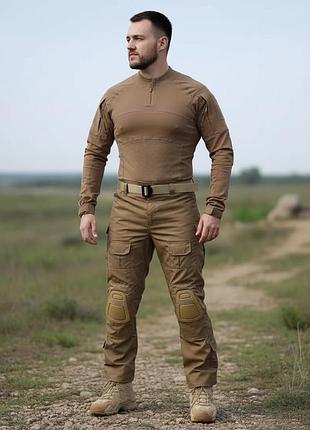 Костюм esdy тактичний. убакс+наколінники. койот 2xl