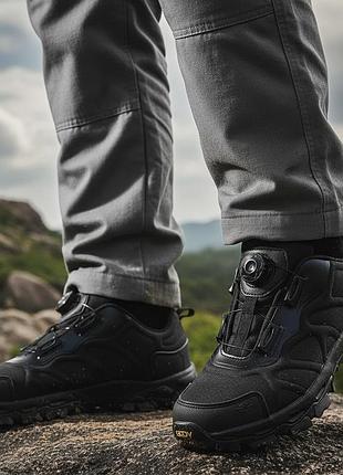 Кросівки "trek low" з автошнурівкою. esdy. чорні 47