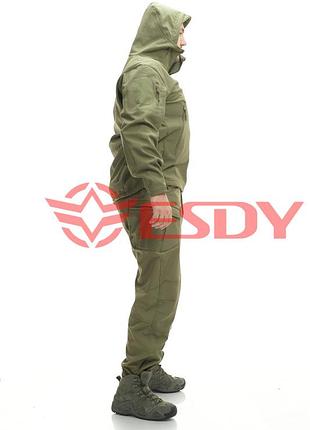 Костюм esdy softshell софтшелл, тактический. олива 2xl 4
