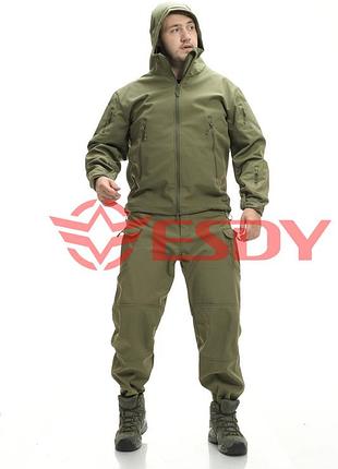 Костюм esdy softshell софтшелл, тактический. олива 2xl 5