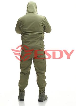 Костюм esdy softshell софтшелл, тактический. олива 2xl 6