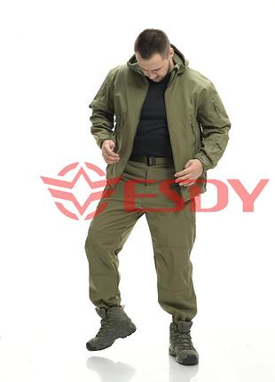 Костюм esdy softshell софтшелл, тактический. олива 2xl 7