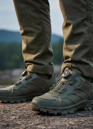 Кросівки "trek low" з автошнурівкою. esdy. олива 39