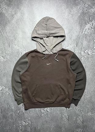 Vintage винтажное худи nike найк big swoosh logo y2k size m размер м