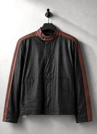 Вінтажна байкерська куртка косуха бренду milan leather