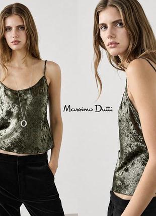 Блискуча майка топ з ефектом металік від massimo dutti