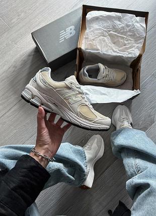 Кросівки легкі зручні new balance 2002r bone light aluminum