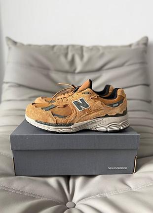 Кроссовки легкие удобные термо new balance 2002r brown gore-tex