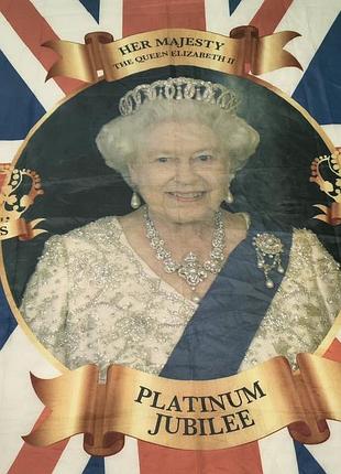 Platinum jubilee elizabeth 2 - банер, флаг юбилейная королевы elзаветы 2 - 110 х 180 см