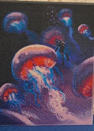 Готова картина алмазна мозаїка "досліджуючи океан", 40×50 см.