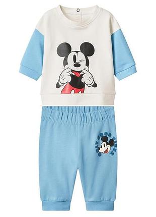 Костюм (свитшот и штаны) для мальчика disney mickey mouse 493442 062-68 см (2-6 мес.) комбинированный