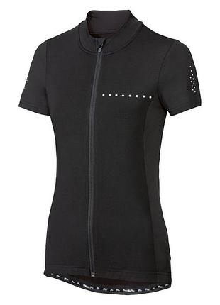 Велосипедна футболка на блискавці для жінки crivit lycra® 359147 m чорний