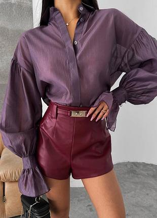 Сорочка жіноча one size s-xl тенсел бузковий зелений