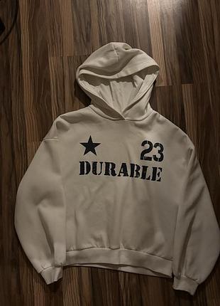Худі oversize durable 23 | молочний колір