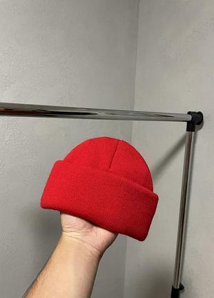 Шапка унісекс біні beanie, червоний колір ne zara, stradivarius, primark