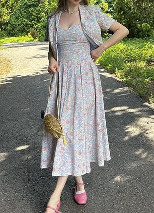 Laura ashley вінтажна сукня + жакет