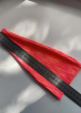 Повязка на голову оранжевая меланжевая 24.5см×11 см