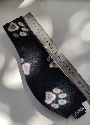 Повязка на голову черная флисовая jack wolfskin 25.5см×8.9 см