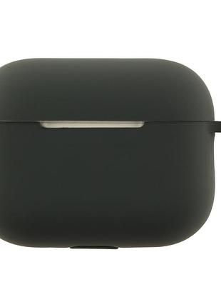 Футляр silicone case with hook для airpods pro 3 мятная упаковка 15.dark grey