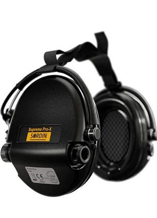 Наушники тактические активные sordin supreme neckband 76302-x-02-s black