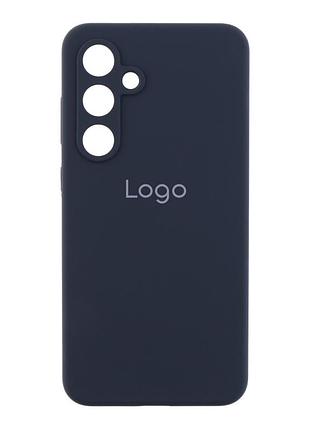 Чехол liquid silicone (aa) full camera для samsung galaxy s24 fe 5g (s721) мята упаковка 15.dark grey