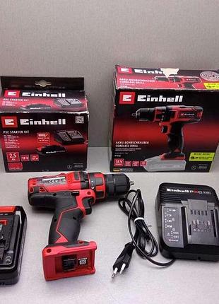 Шуруповерт б/у einhell x-change tc-cd 18/35 li + акб 2,5ah + зп