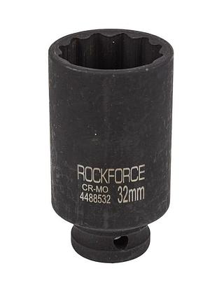 Головка ударная глубокая 32мм (12гр.),1/2" rockforce rf-4488532